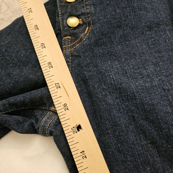 Madewell Jeans Womens 32 Blue Mid Rise Kick Out Flare Button Fly Larkspur - Picture 12 of 12